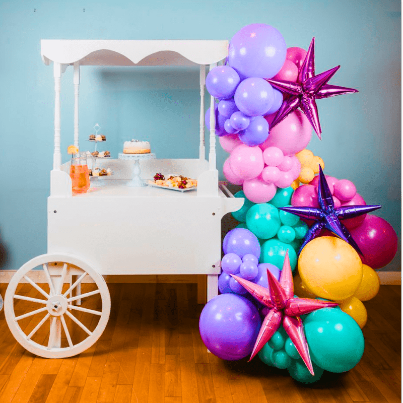 Sweet Cart Rental with Custom Balloon Garland