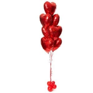 7 Helium Hearts Balloon Bouquet | Say it with Balloons