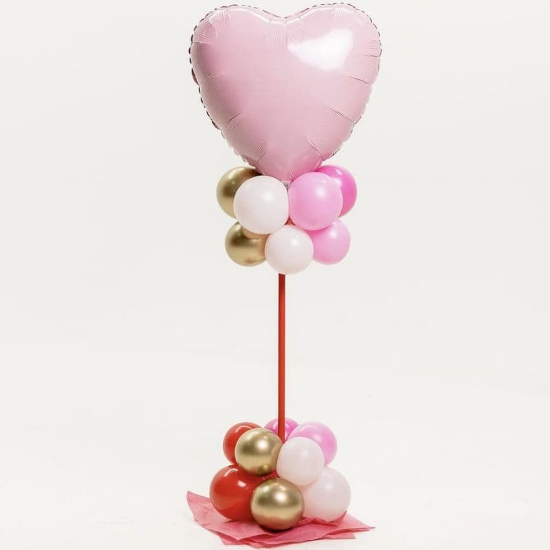 Balloon Centrepiece with Foil Topper (3ft) | Edmonton