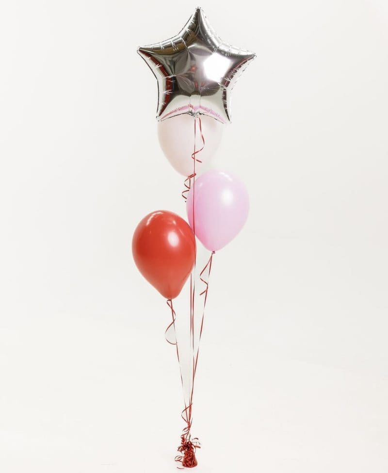 Classic Helium Balloon Centrepiece | Foil & Latex Balloon Bunch