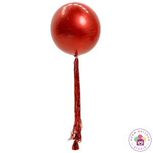 Single Orbz with Plume Centrepiece | Edmonton Premium Balloons